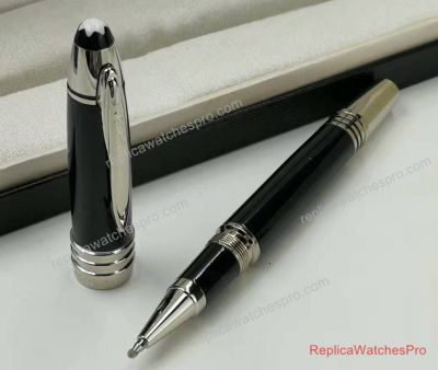 How To Spot A Fake Montblanc JFK Rollerball Pen Black & Silver Clip